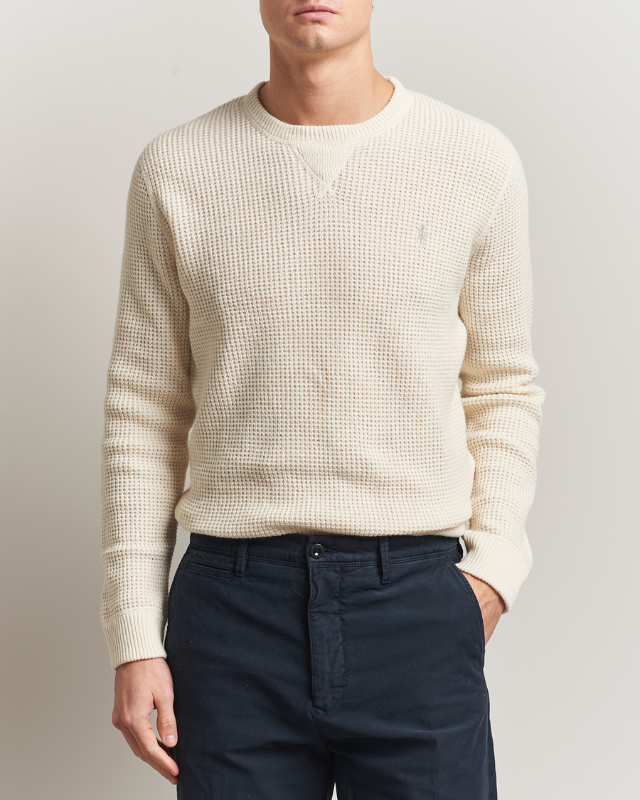 Herren | Pullover | Polo Ralph Lauren | Cotton/Wool Pullover Andover Cream