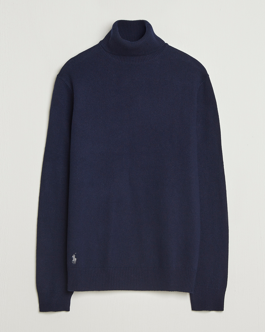 Herren | Pullover | Polo Ralph Lauren | Cotton/Wool Rollneck Hunter Navy
