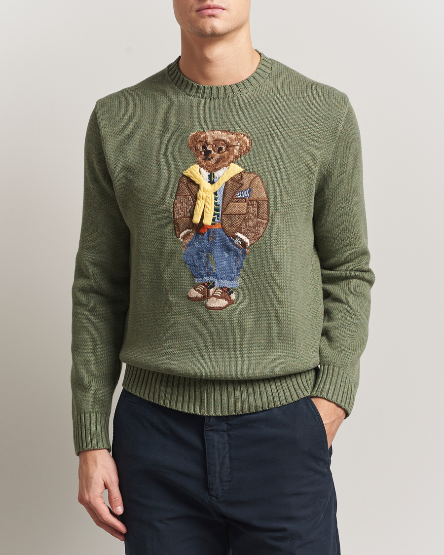 Herren | Pullover | Polo Ralph Lauren | Cotton/Cashmere Bear Sweater Lovette Heather
