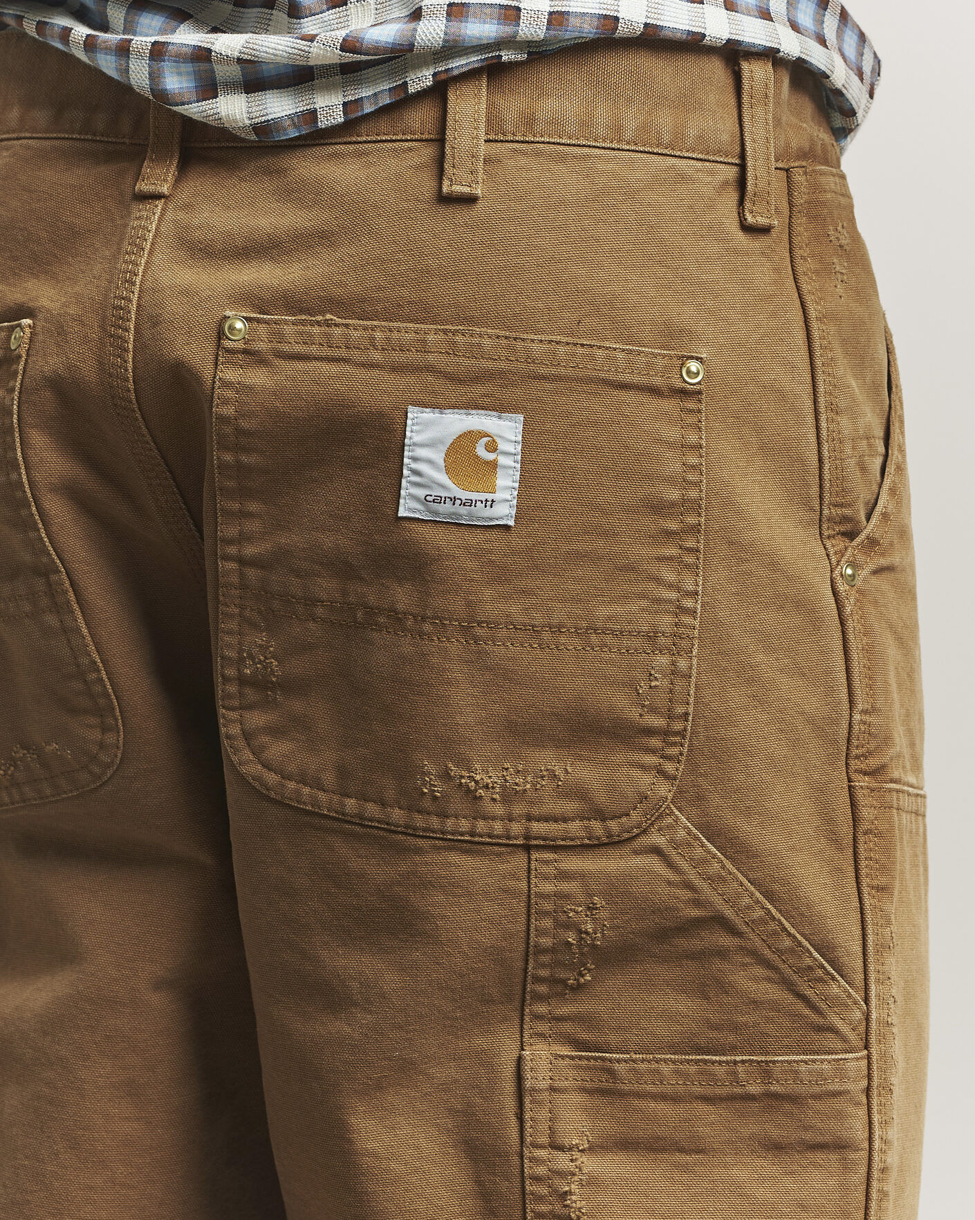 Herren | Hosen | Carhartt WIP | Double Knee Pants Hamilton Brown Grind Washed