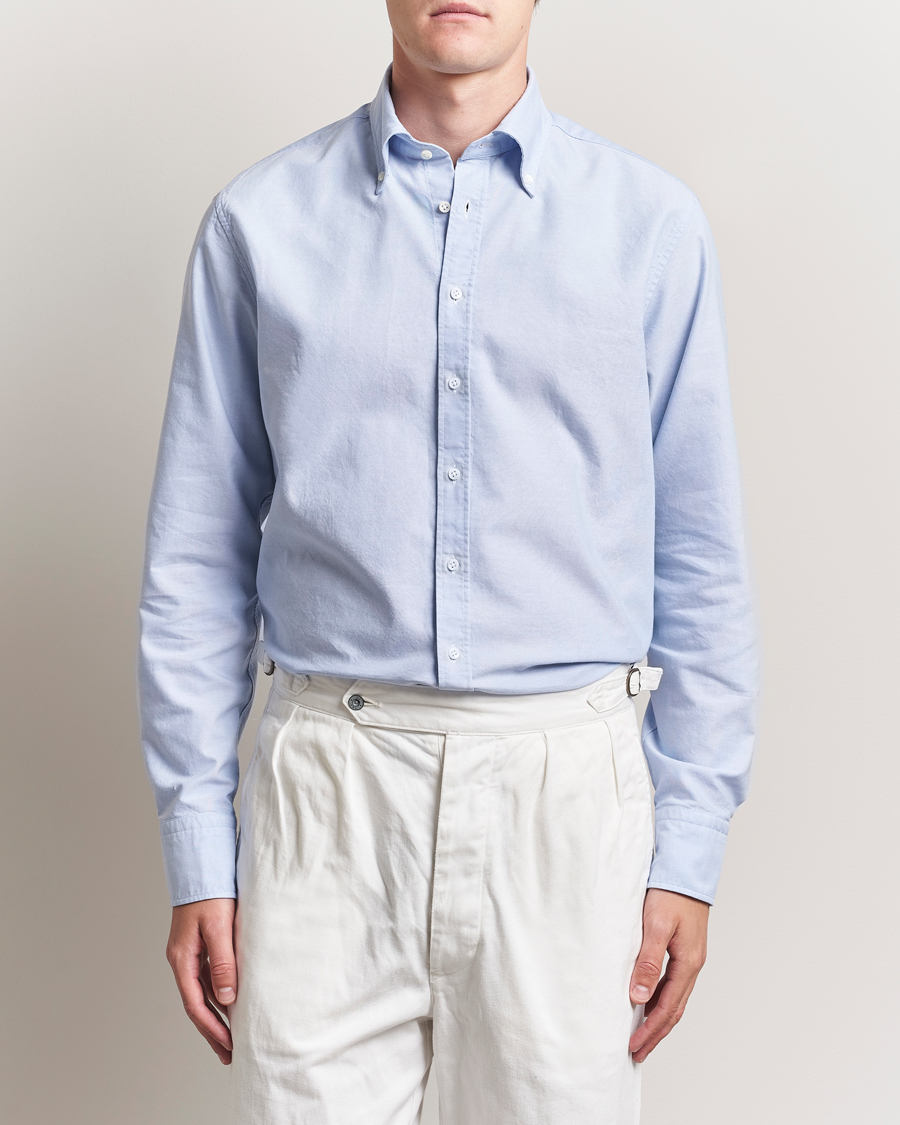 Herren | Hemden | Stenströms | Regular Fit Oxford Shirt Light Blue