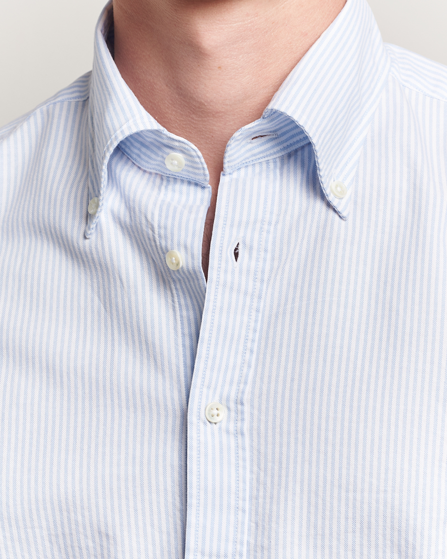 Herren | Hemden | Stenströms | Regular Fit Oxford Shirt Blue/White
