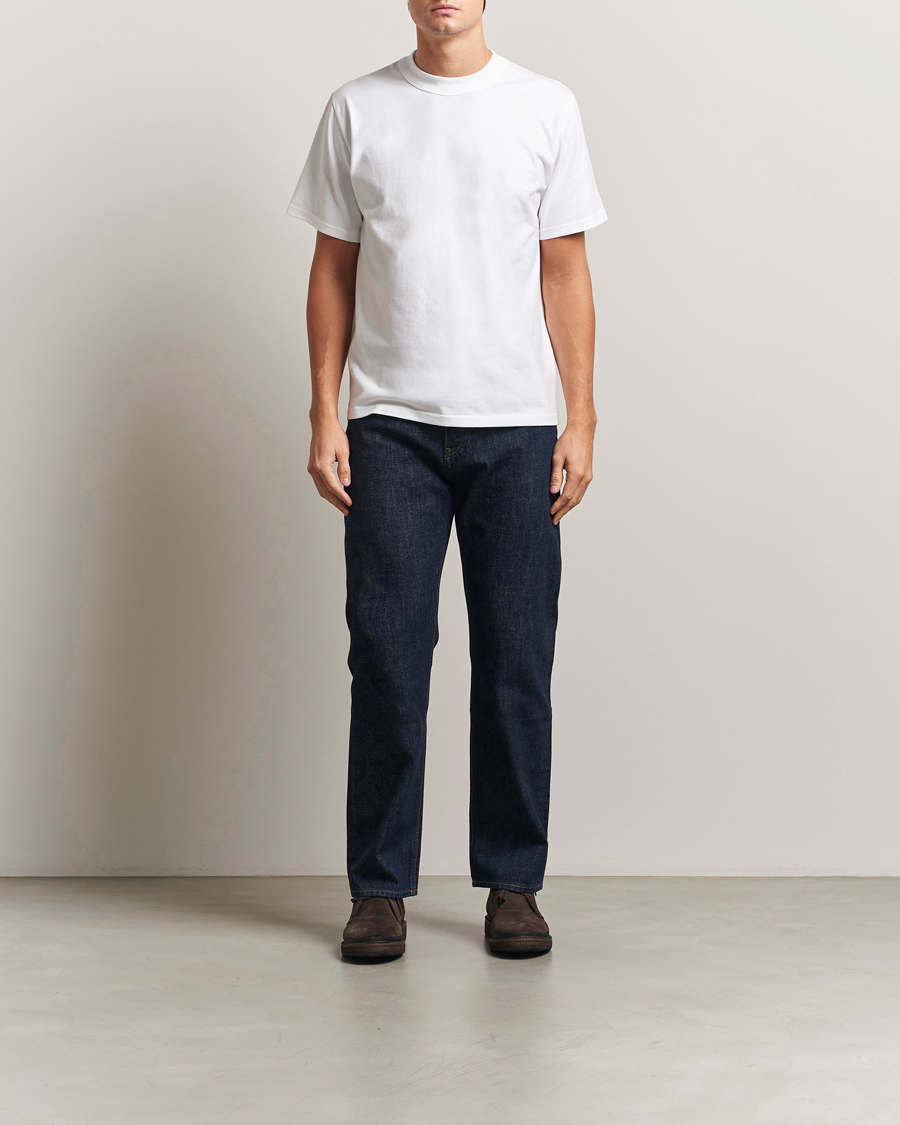 Herren | T-Shirts | Armor Lux for Care of Carl | 2-Pack Heritage Callac T-Shirt White/White