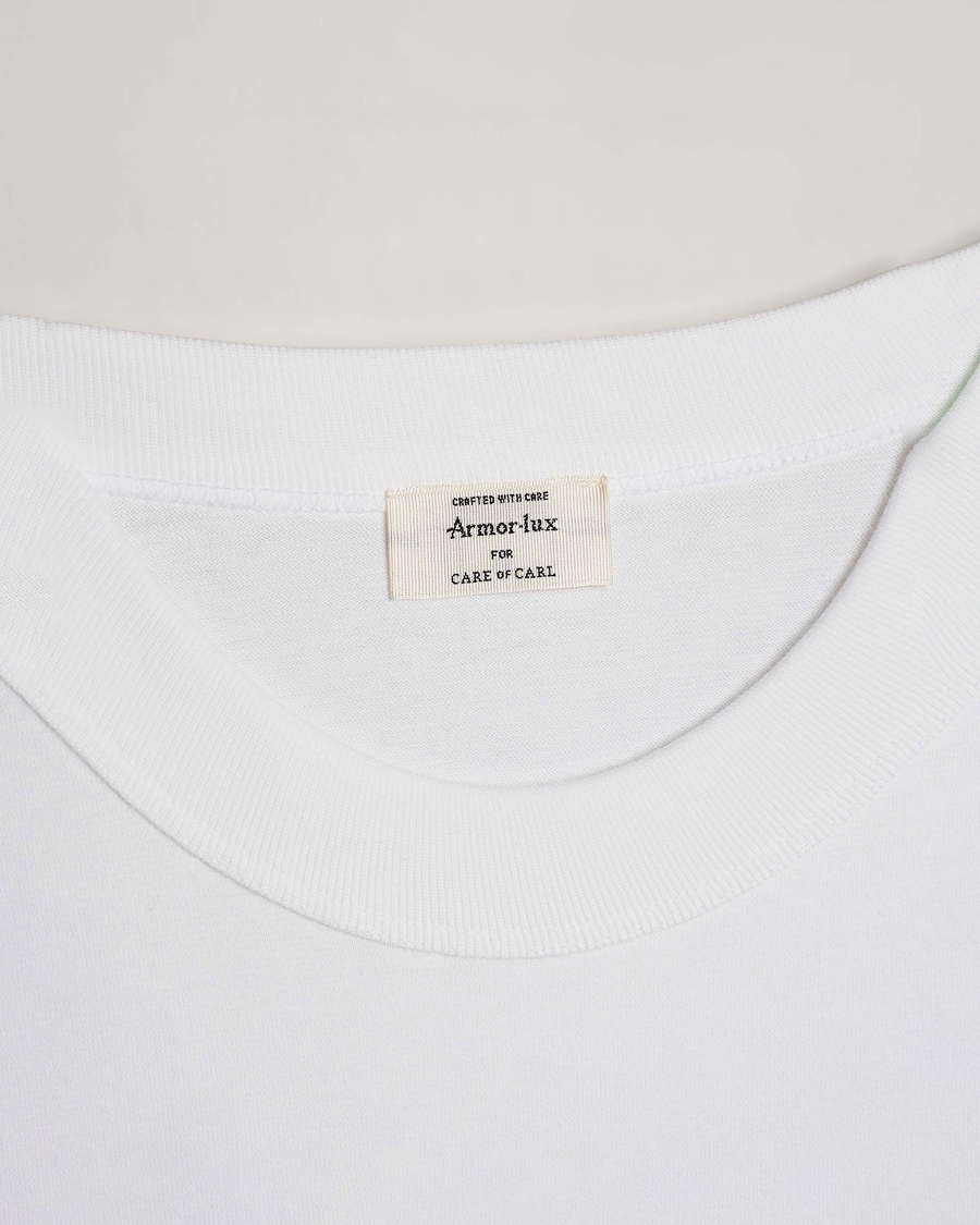 Herren | T-Shirts | Armor Lux for Care of Carl | Armor-lux 2-Pack Heritage Callac T-Shirt White/White