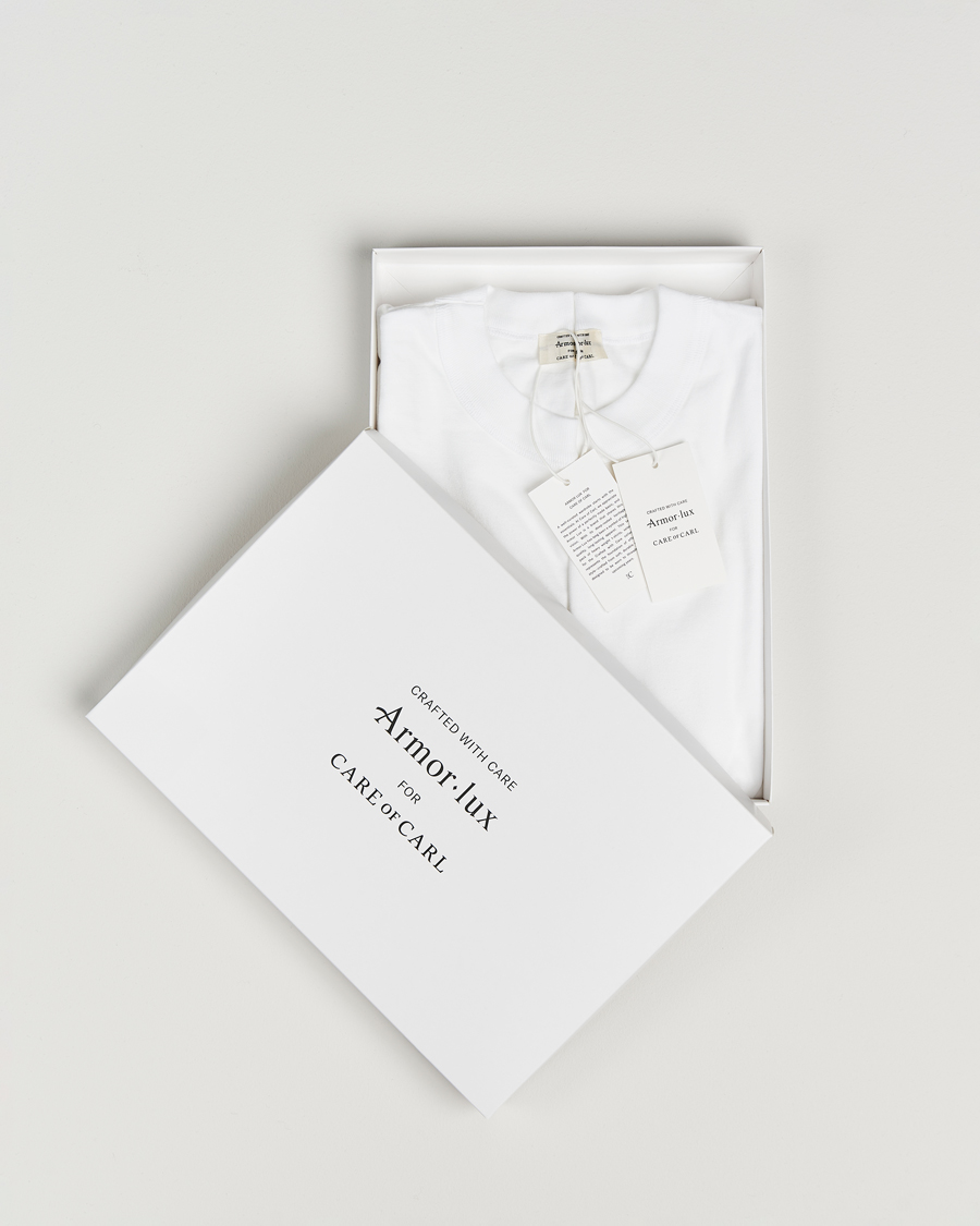 Herren | T-Shirts | Armor Lux for Care of Carl | Armor-lux 2-Pack Heritage Callac T-Shirt White/White
