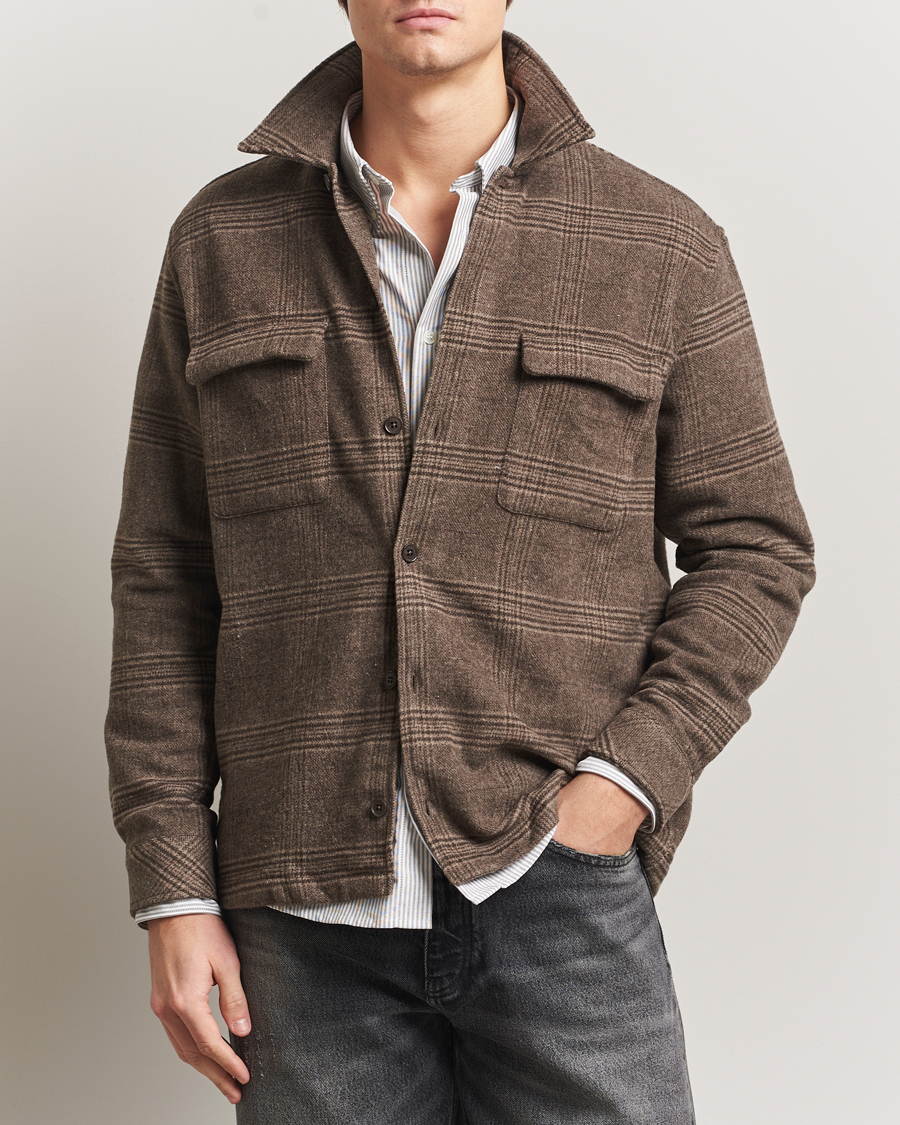 Herren | Hemden | Samsøe Samsøe | Castor Checked Overshirt Black Coffee