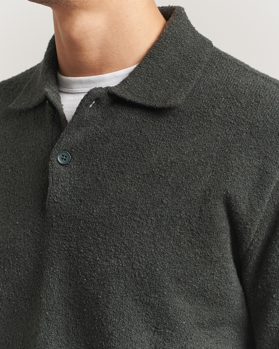 Herren | Pullover | Samsøe Samsøe | Nino Knitted Polo Dark Evergreen