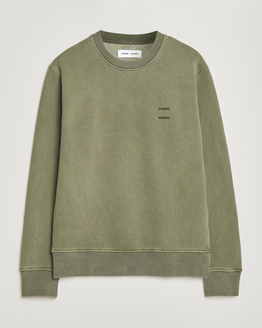 Herren | Pullover | Samsøe Samsøe | Joel Organic Cotton Washed Sweatshirt Castor Grey