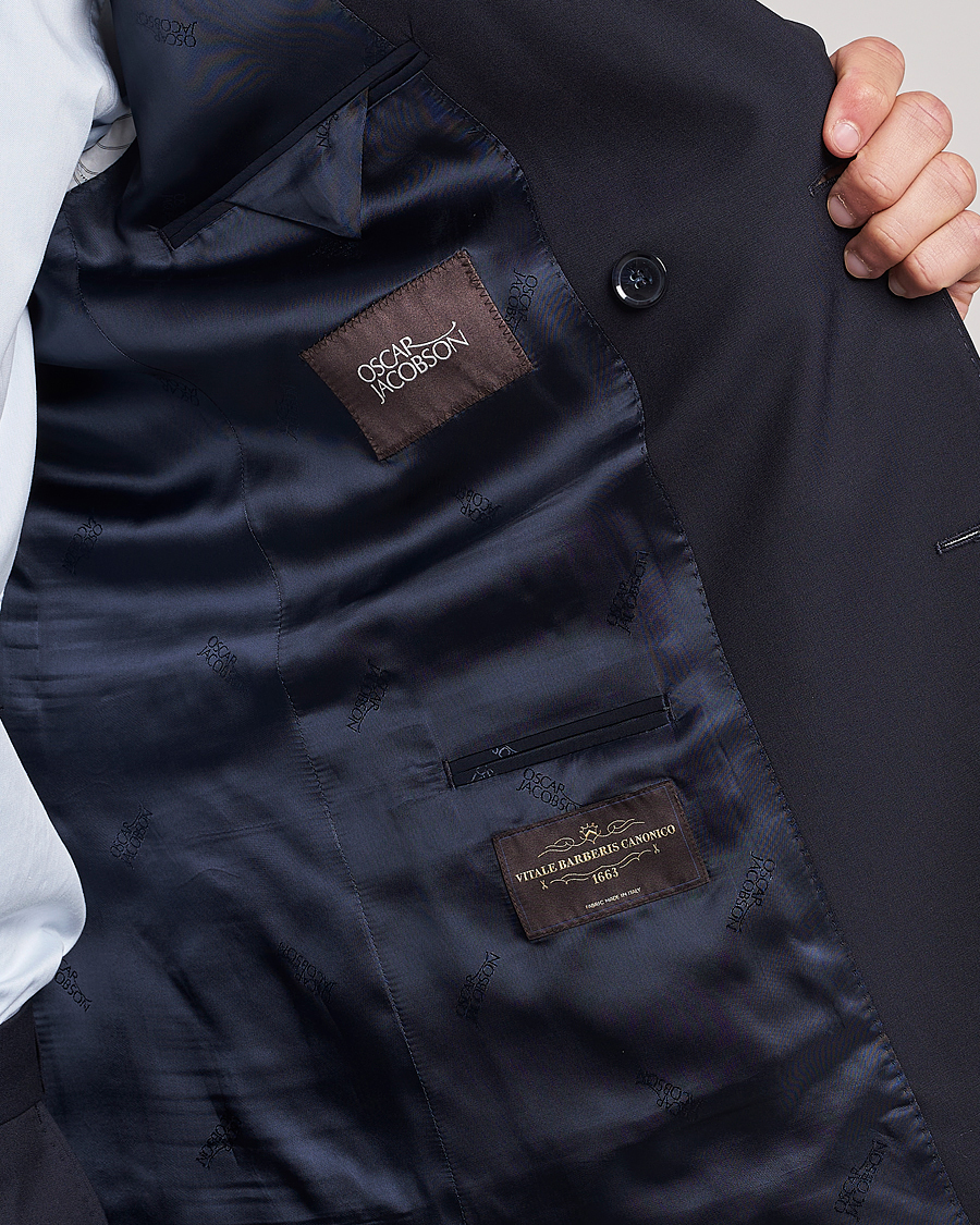 Herren | Sakkos | Oscar Jacobson | Farris Wool Blazer Navy