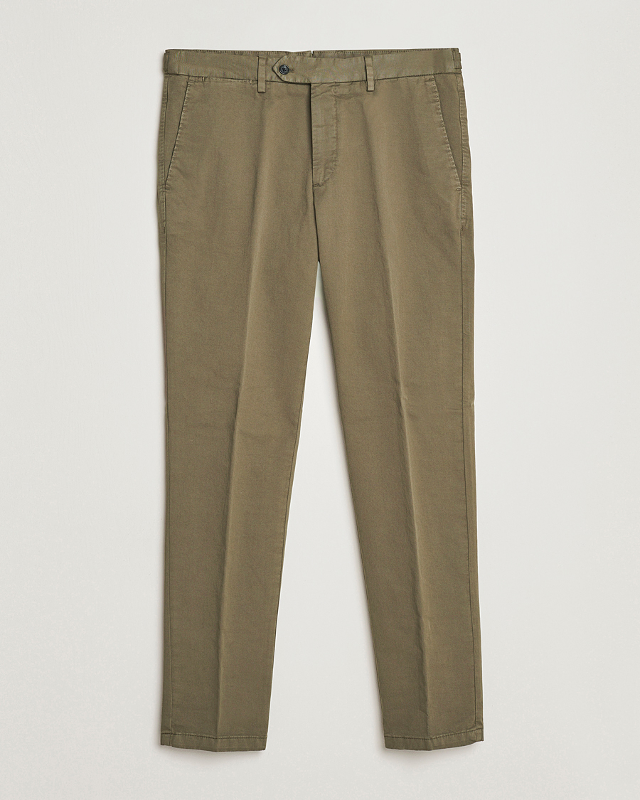 Herren | Hosen | Oscar Jacobson | Danwick Cotton Trousers Olive