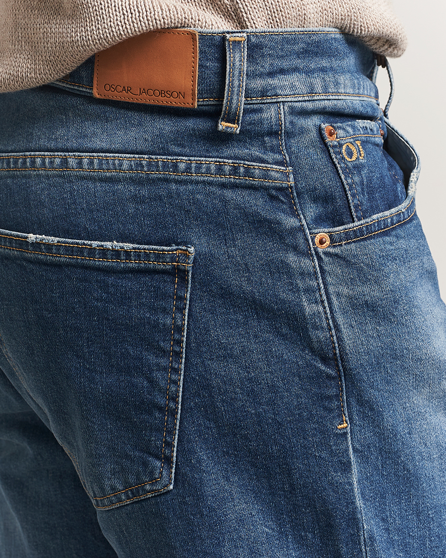 Herren | Jeans | Oscar Jacobson | Karl Cotton Stretch Jeans Vintage Wash