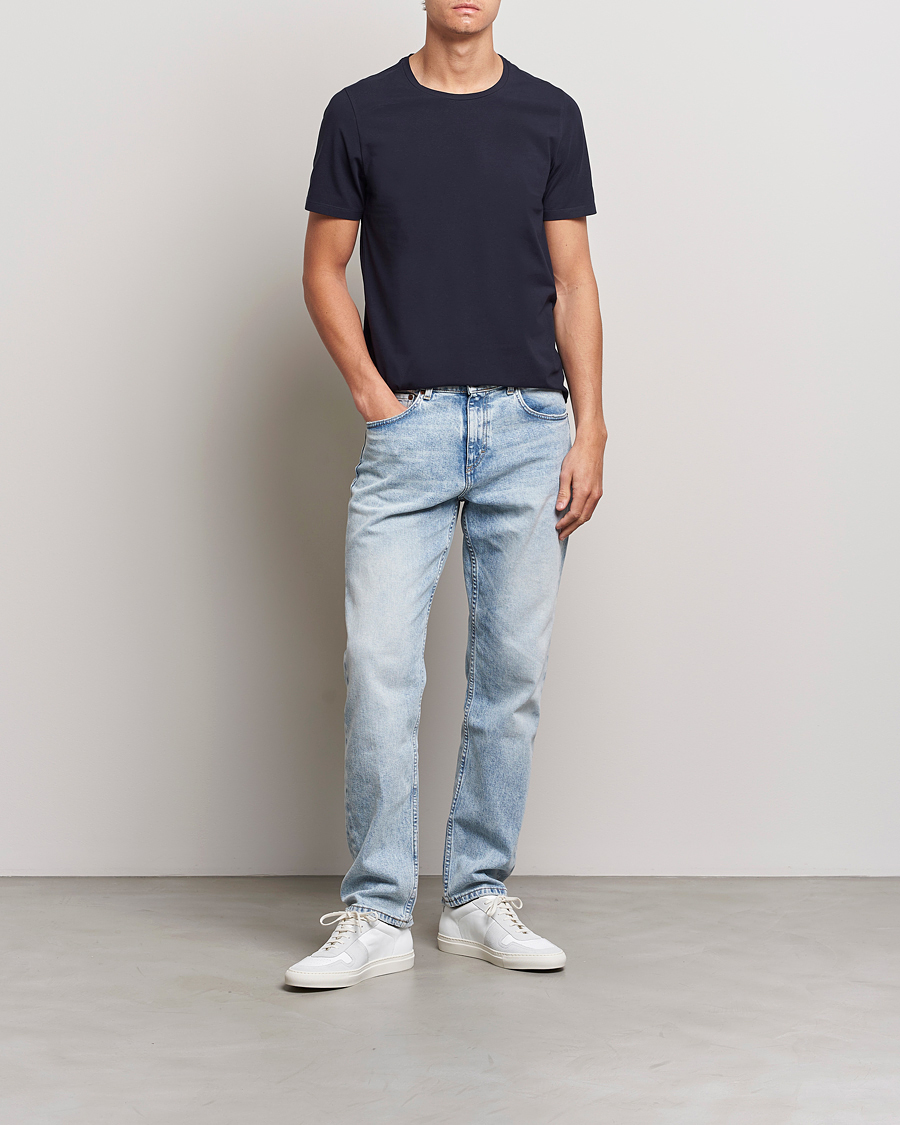 Herren | T-Shirts | Oscar Jacobson | Kyran Cotton T-Shirt Navy