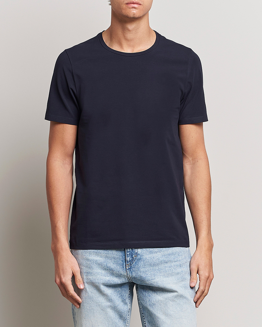 Herren | T-Shirts | Oscar Jacobson | Kyran Cotton T-Shirt Navy