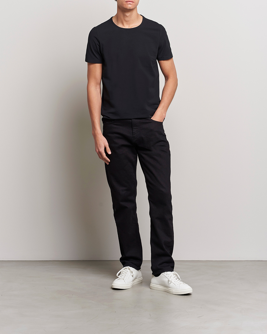 Herren | T-Shirts | Oscar Jacobson | Kyran Cotton T-Shirt Black