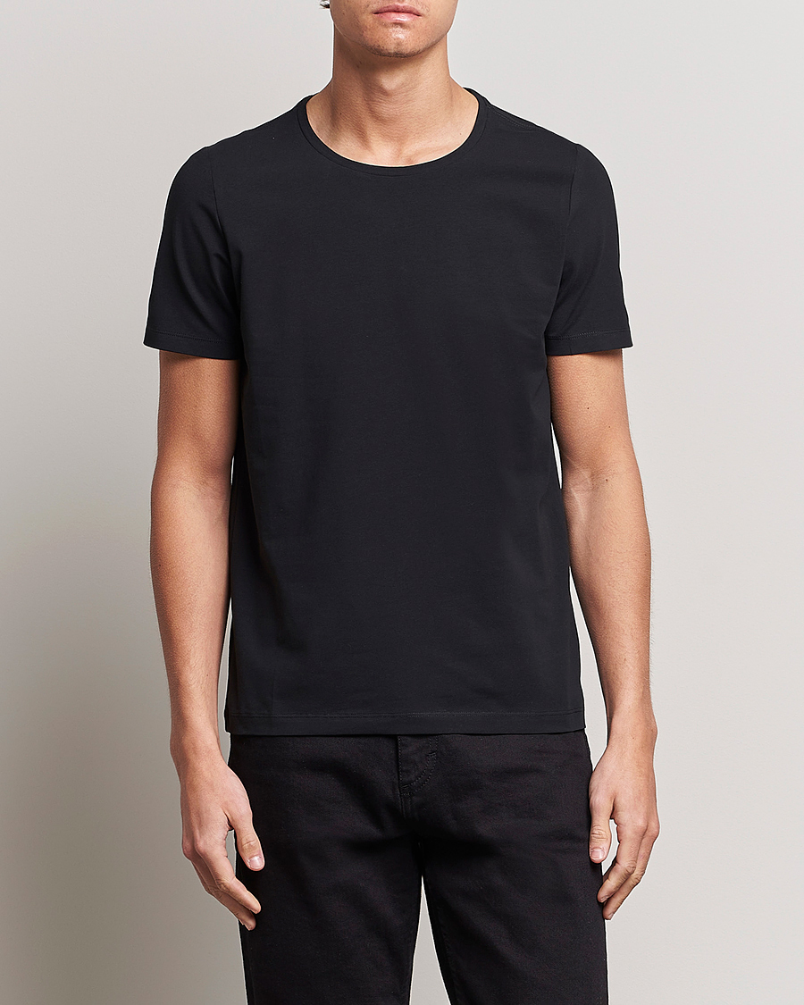 Herren | T-Shirts | Oscar Jacobson | Kyran Cotton T-Shirt Black