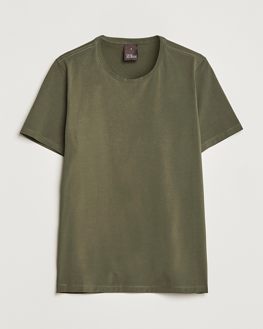 Herren | T-Shirts | Oscar Jacobson | Kyran Cotton T-Shirt Green