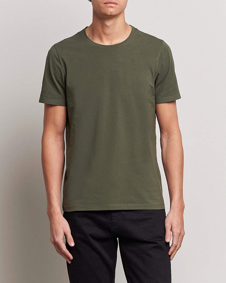 Herren | T-Shirts | Oscar Jacobson | Kyran Cotton T-Shirt Green