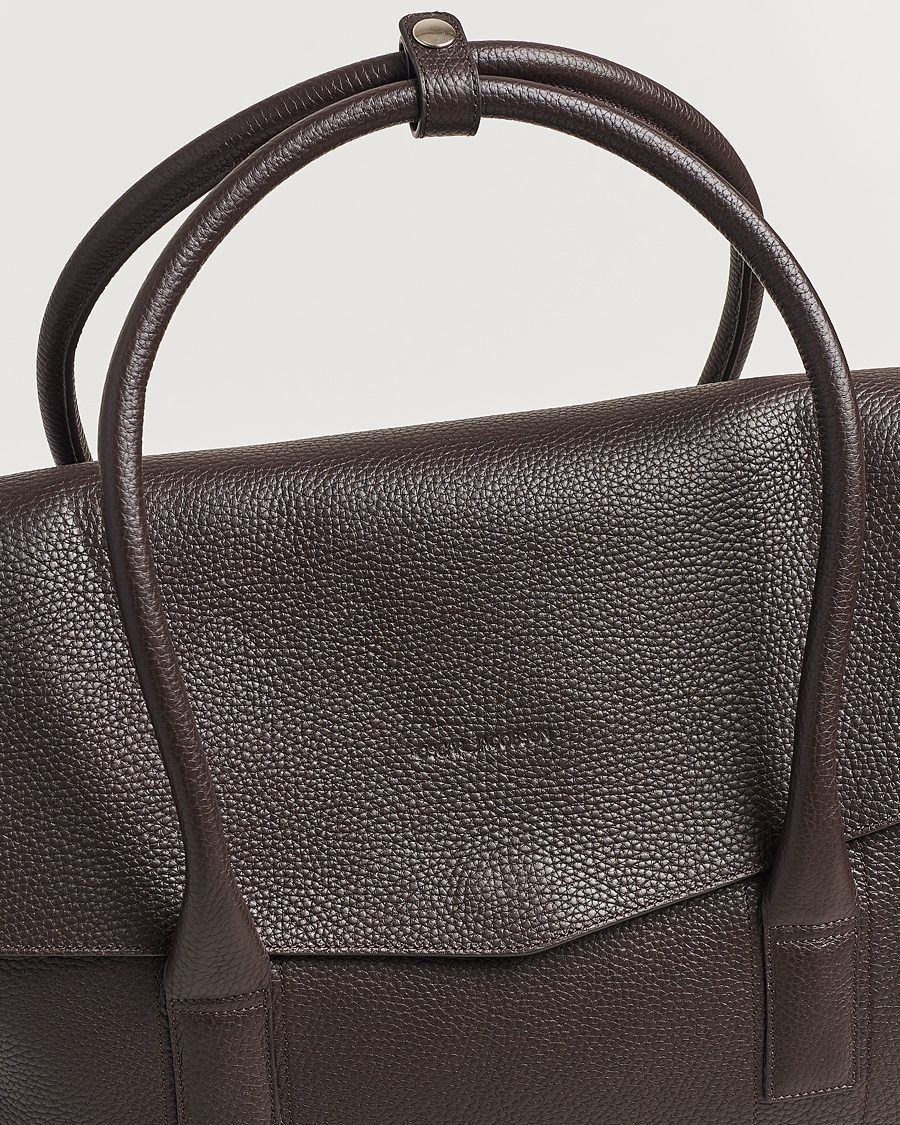 Herren | Taschen | Oscar Jacobson | Overnight Leather Bag Dark Mud Brown