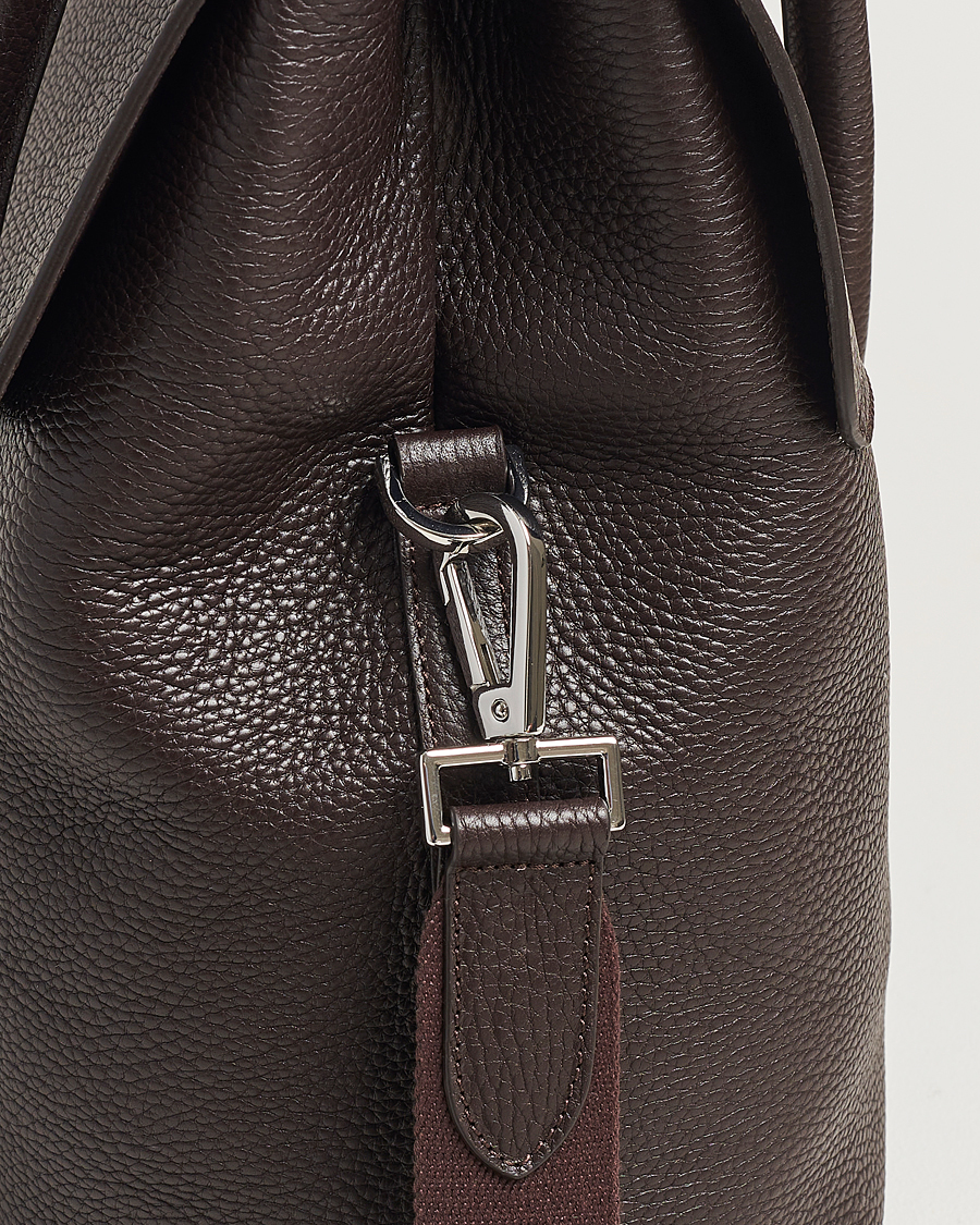 Herren | Taschen | Oscar Jacobson | Overnight Leather Bag Dark Mud Brown