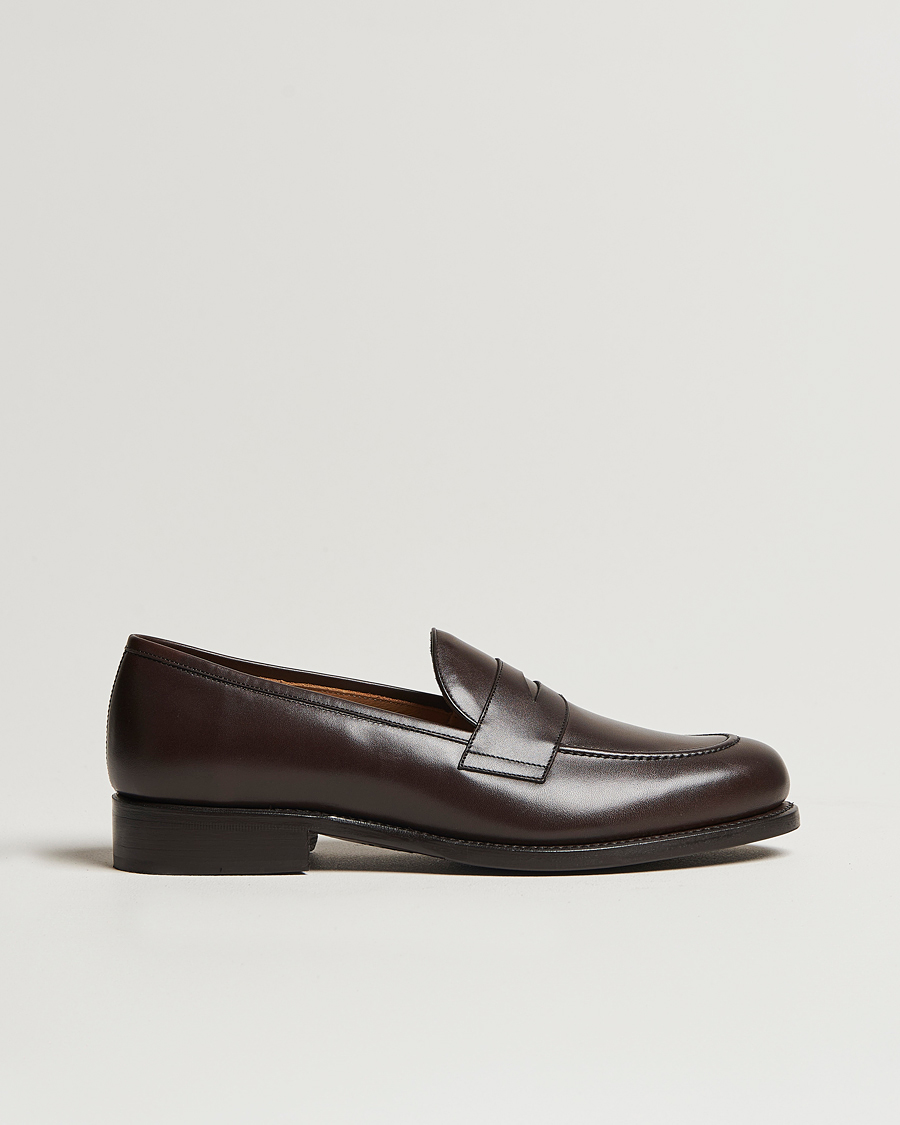 Herren | Loafer | Oscar Jacobson | Penny Loafers Dark Mud Brown
