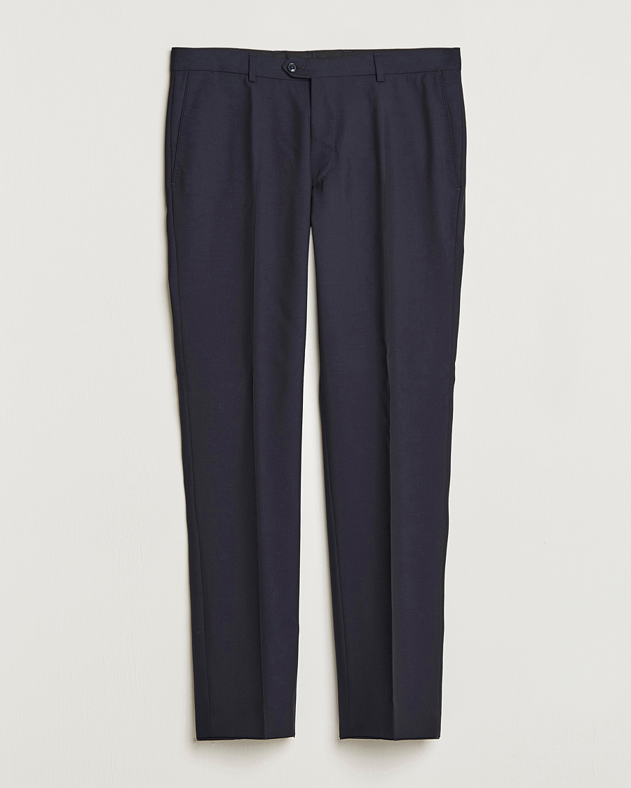 Herren | Hosen | Oscar Jacobson | Denz Wool Trousers Navy
