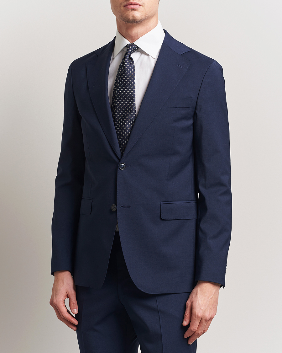 Herren | Sakkos | Oscar Jacobson | Ego Wool Blend Blazer Navy