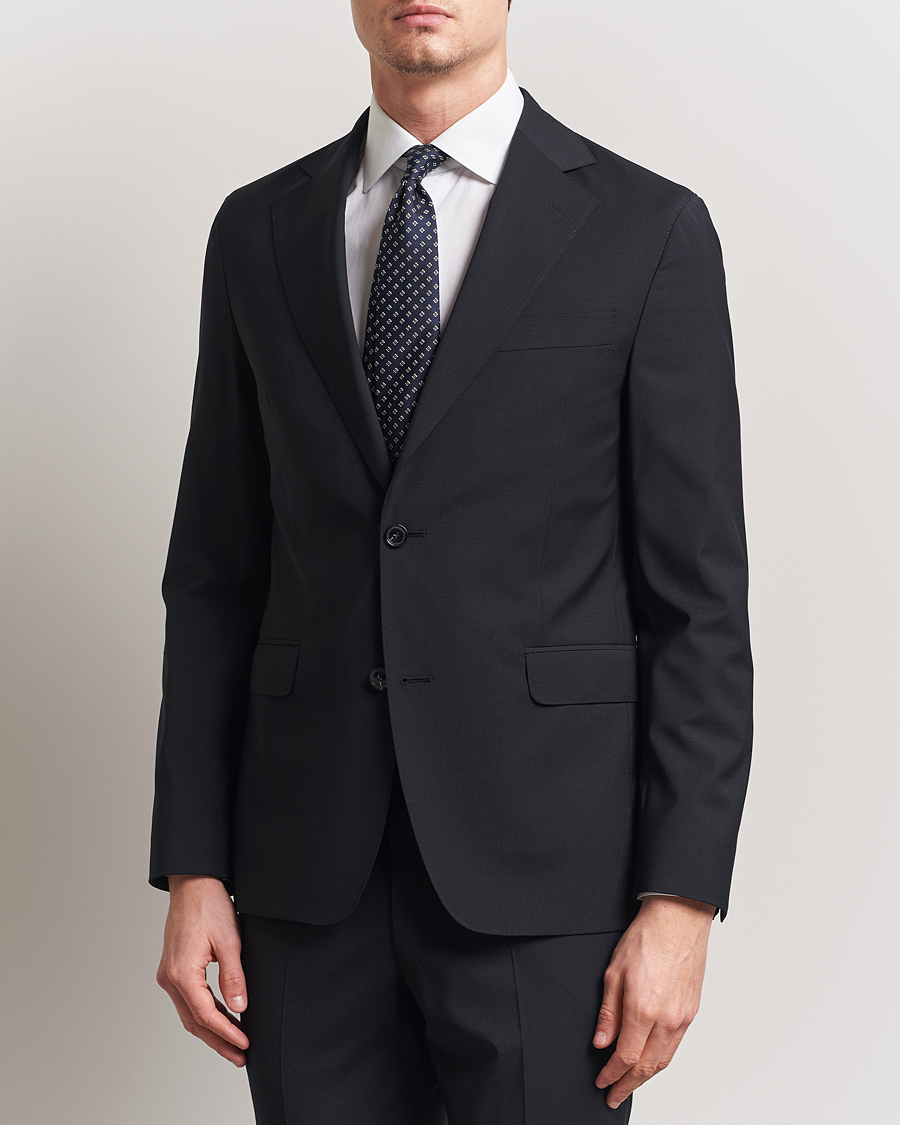 Herren | Sakkos | Oscar Jacobson | Ego Wool Blend Blazer Black