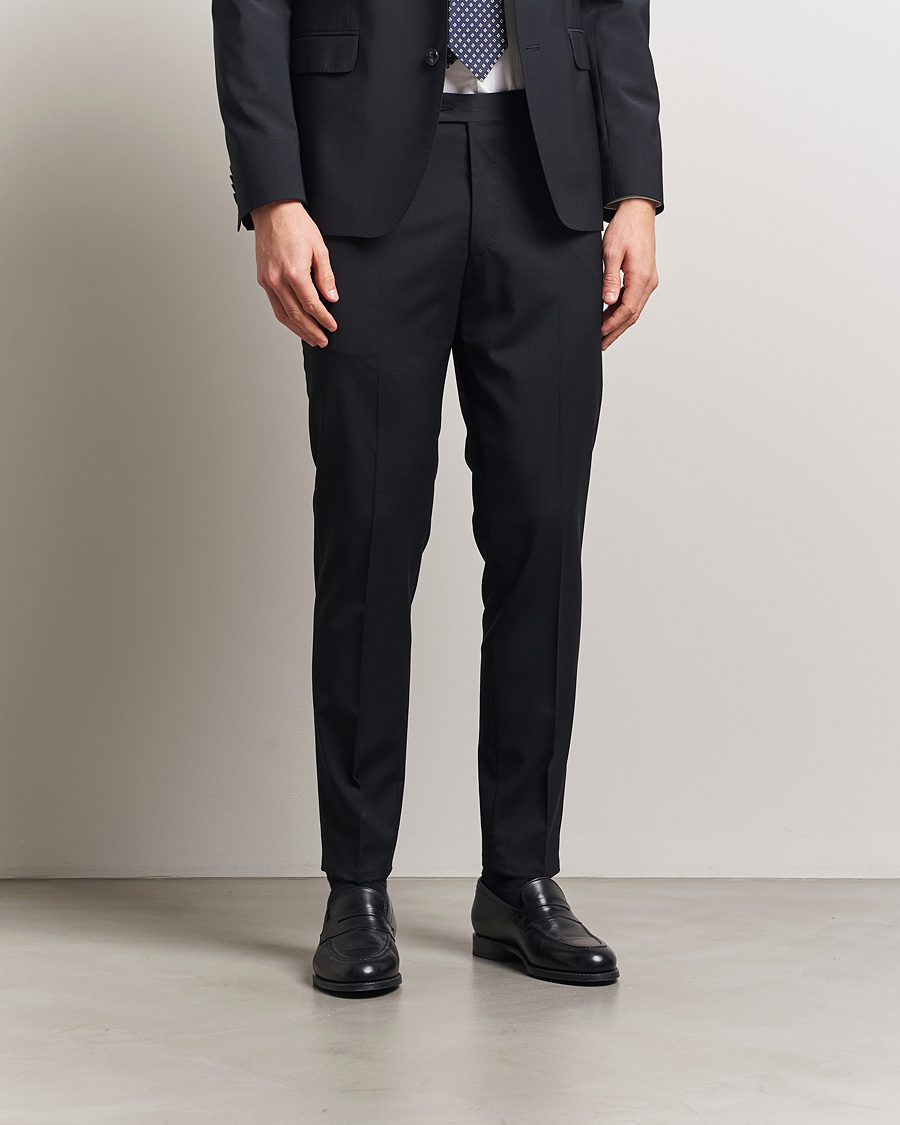 Herren | Hosen | Oscar Jacobson | Denz Wool Blend Trousers Black