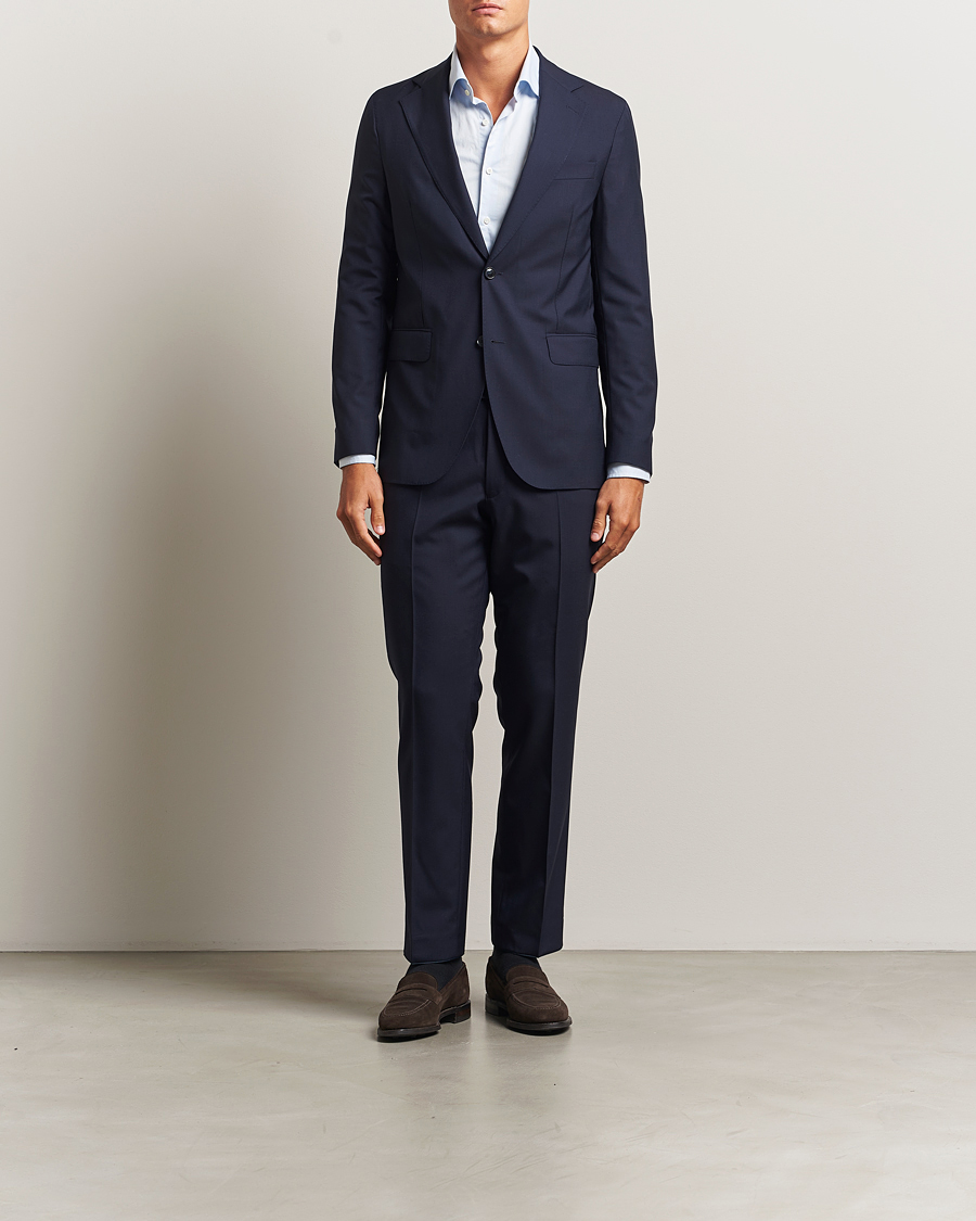 Herren | Sakkos | Oscar Jacobson | Ego Wool Blazer Blue