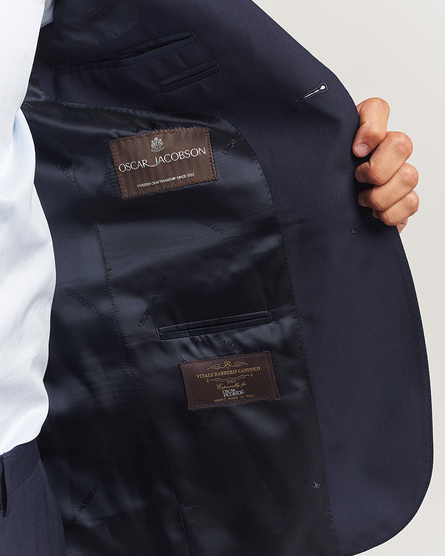 Herren | Sakkos | Oscar Jacobson | Ego Wool Blazer Blue