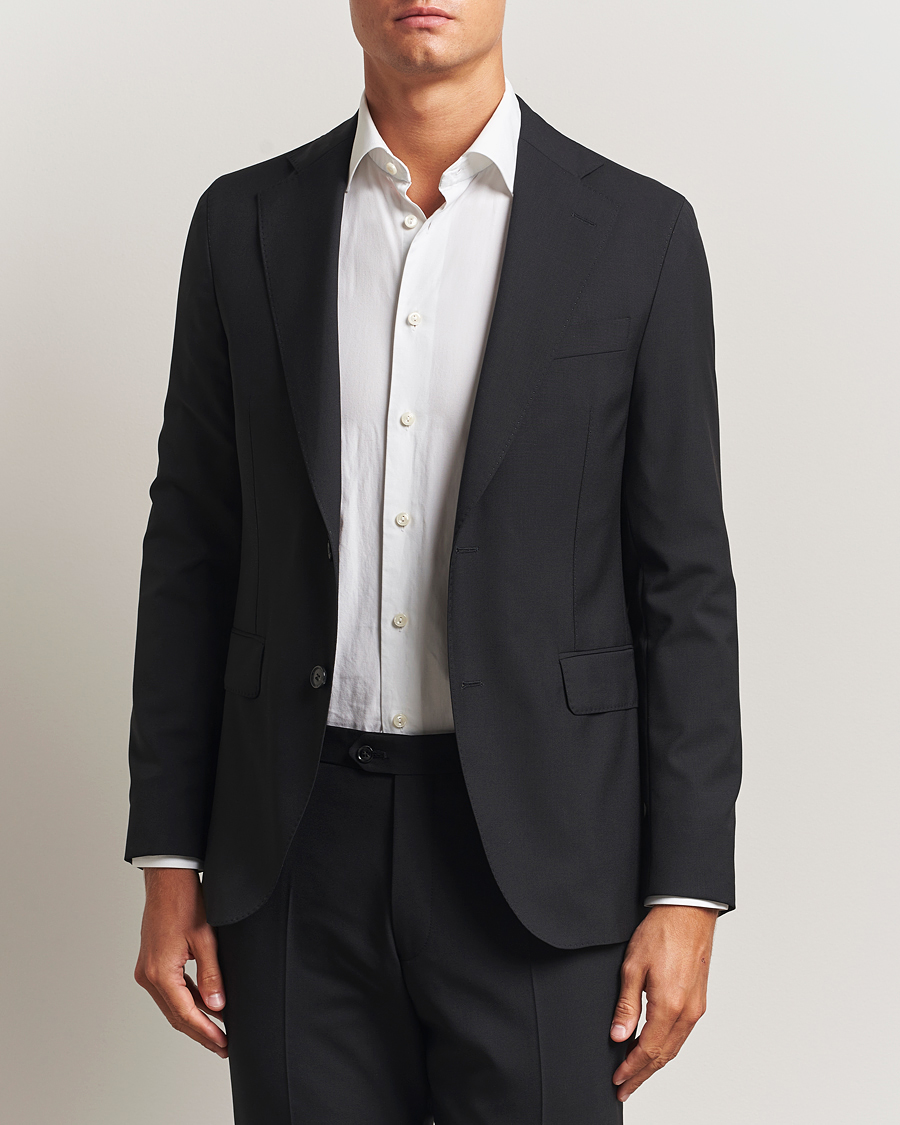 Herren | Sakkos | Oscar Jacobson | Ego Wool Blazer Black