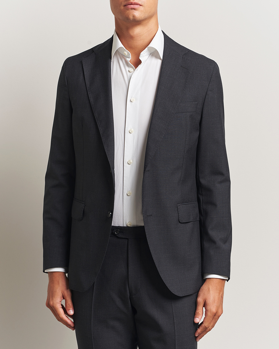 Herren | Sakkos | Oscar Jacobson | Fogerty Wool Blazer Grey