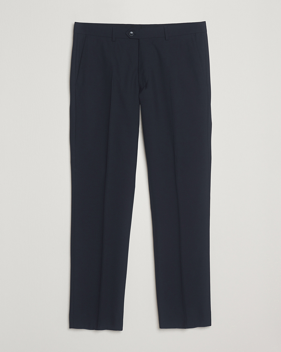 Herren | Hosen | Oscar Jacobson | Dandy Wool Trousers Navy