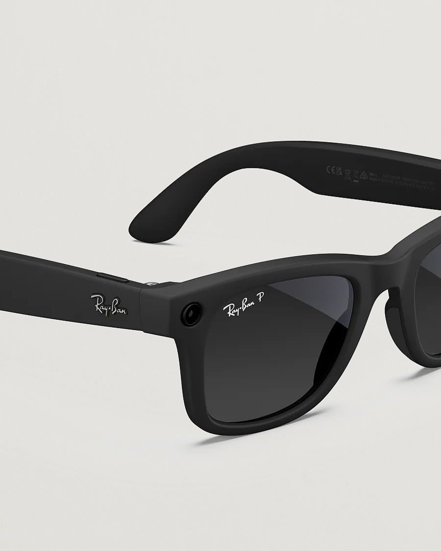 Herren | Sonnenbrillen | Ray-Ban | Wayfarer Meta 53 Sunglasses Matte Black