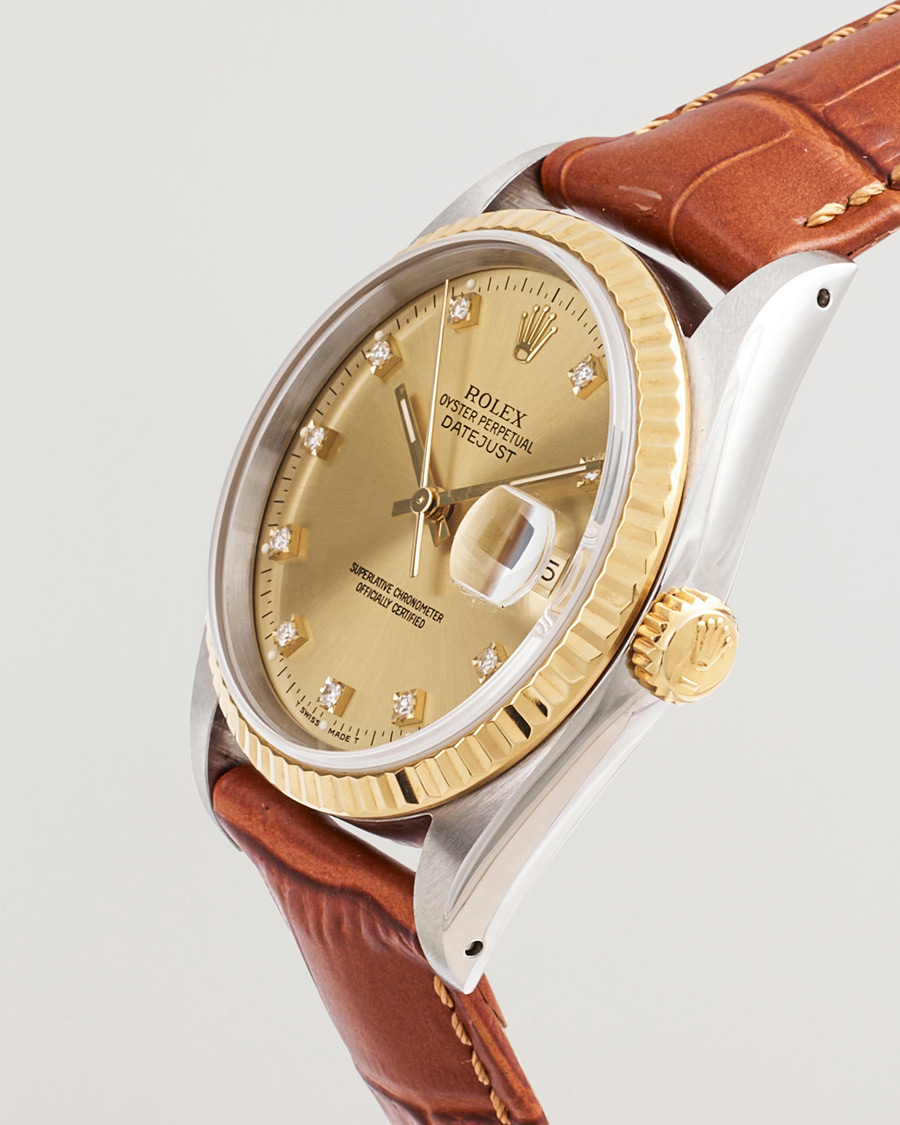 Herren | Pre-Owned & Vintage Watches | Rolex Pre-Owned | Datejust 36 G/S Diamant