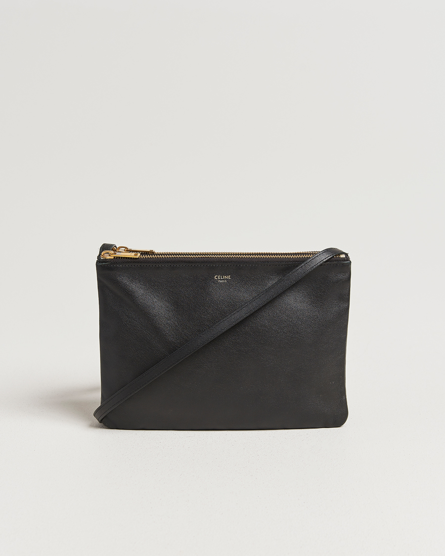 Herren | Pre-Owned & Vintage Bags | Celine Pre-Owned | Trio Bag Medium Leather Black