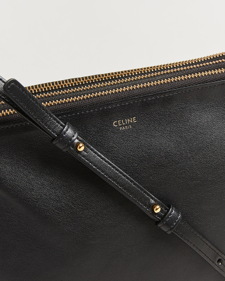 Herren | Pre-Owned & Vintage Bags | Celine Pre-Owned | Trio Bag Medium Leather Black