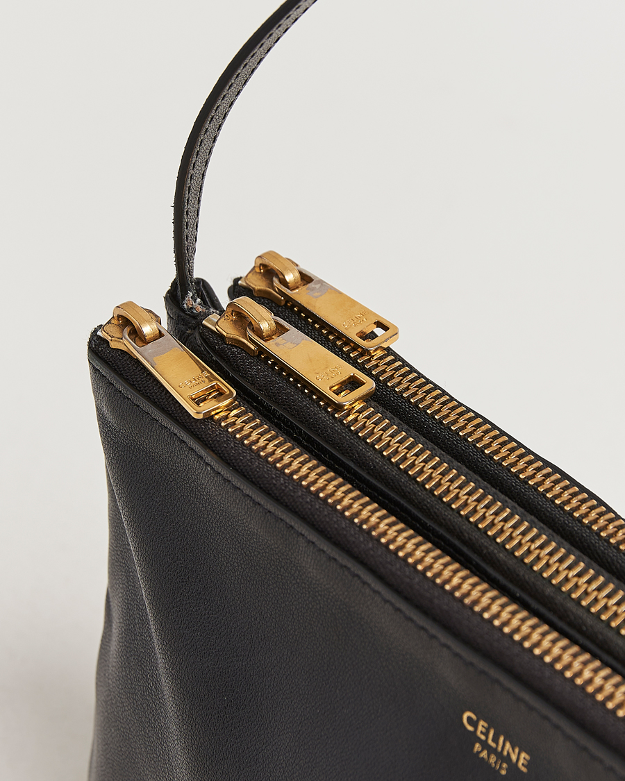 Herren | Pre-Owned & Vintage Bags | Celine Pre-Owned | Trio Bag Medium Leather Black