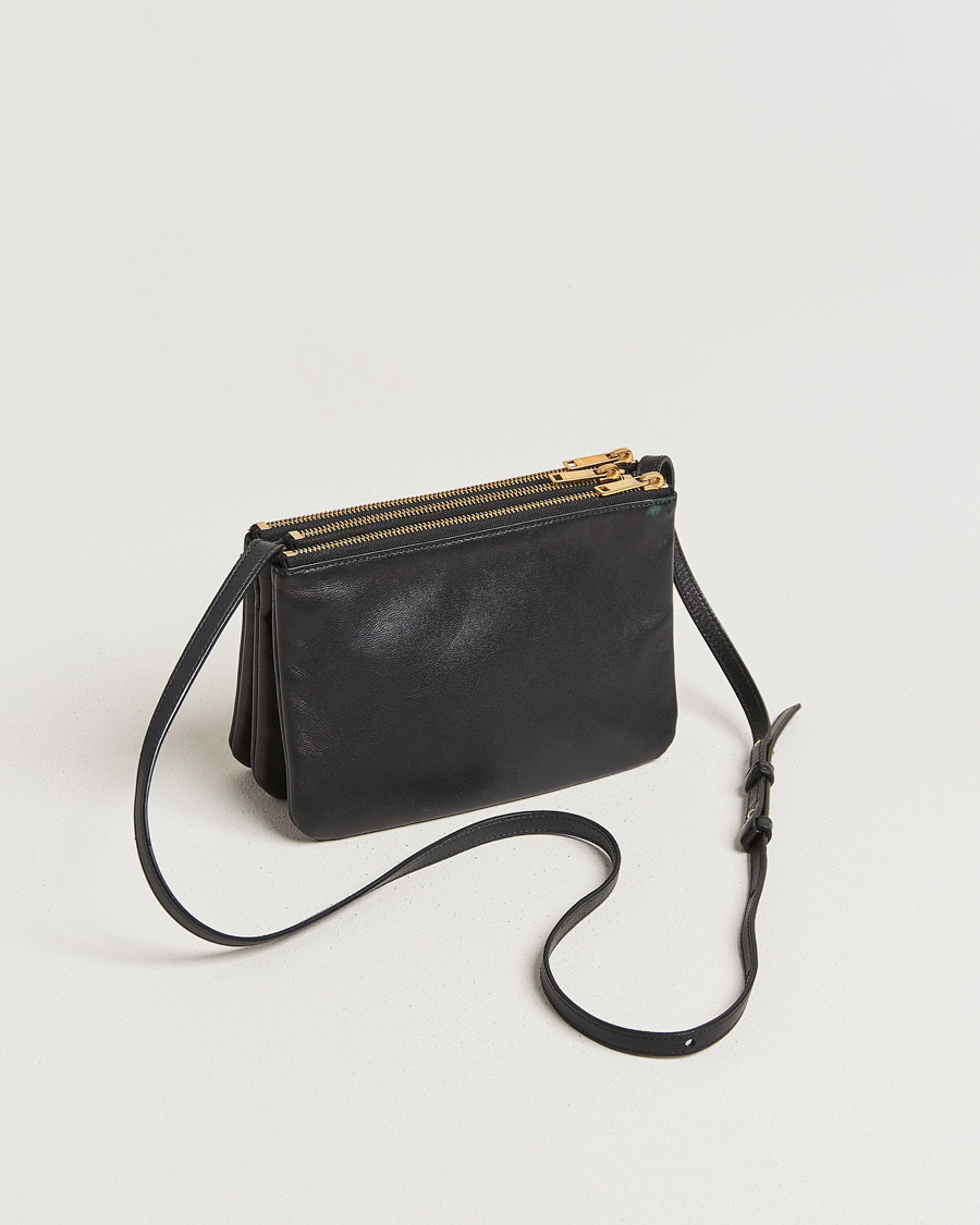 Herren | Pre-Owned & Vintage Bags | Celine Pre-Owned | Trio Bag Small Leather Black