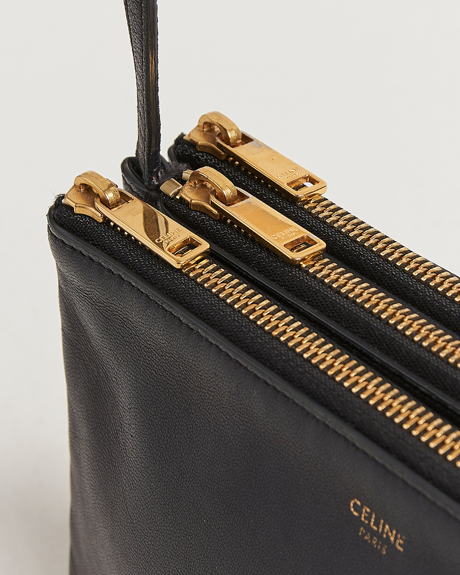 Herren | Pre-Owned & Vintage Bags | Celine Pre-Owned | Trio Bag Small Leather Black
