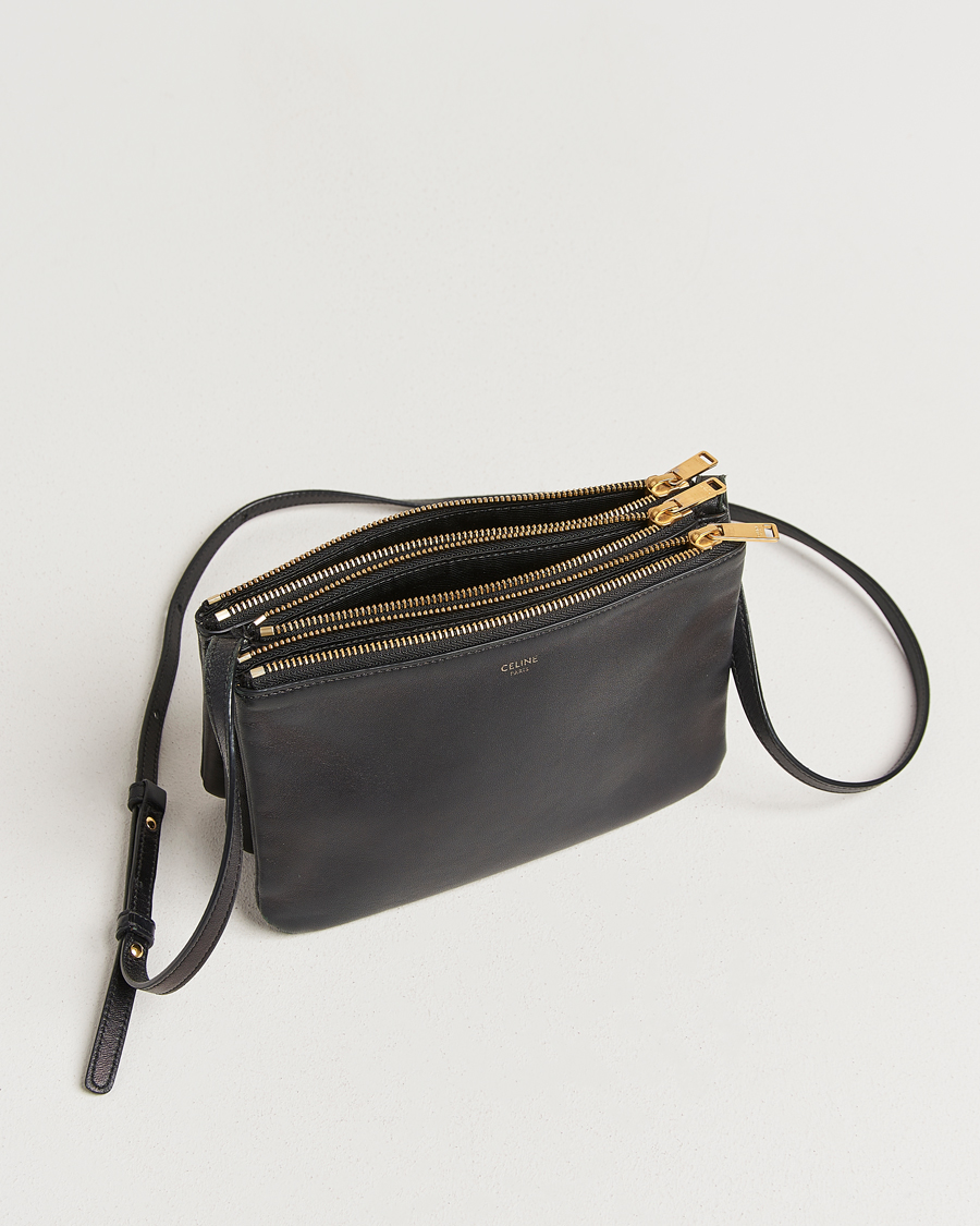 Herren | Pre-Owned & Vintage Bags | Celine Pre-Owned | Trio Bag Small Leather Black