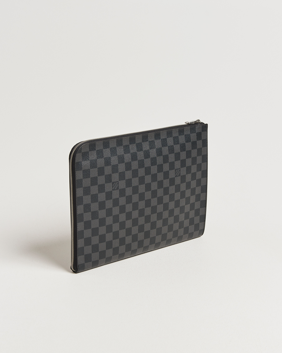 Herren | Pre-Owned & Vintage Bags | Louis Vuitton Pre-Owned | Pochette Jules GM Damier Graphite