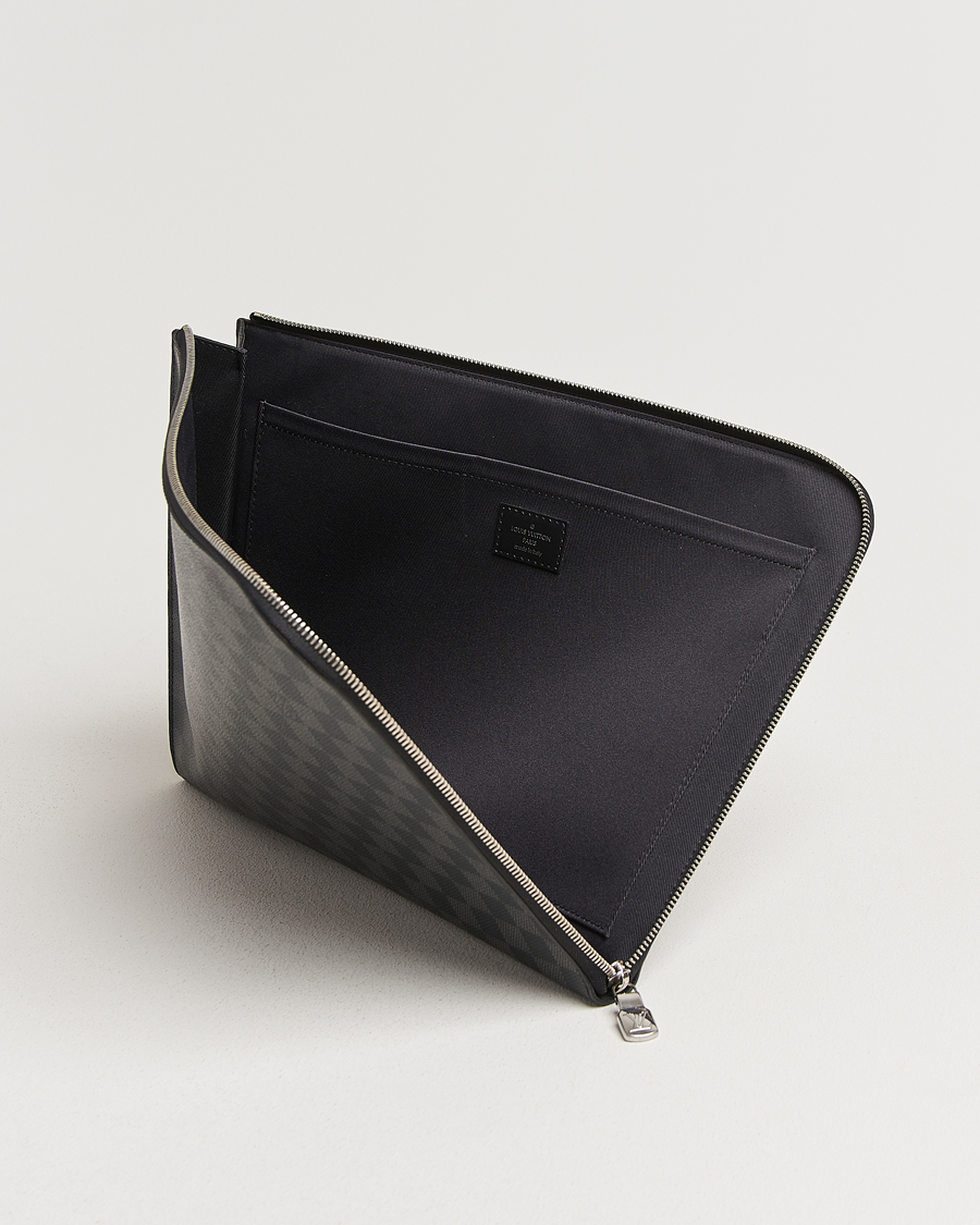 Herren | Pre-Owned & Vintage Bags | Louis Vuitton Pre-Owned | Pochette Jules GM Damier Graphite