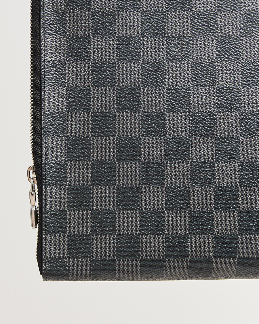 Herren | Pre-Owned & Vintage Bags | Louis Vuitton Pre-Owned | Pochette Jules GM Damier Graphite