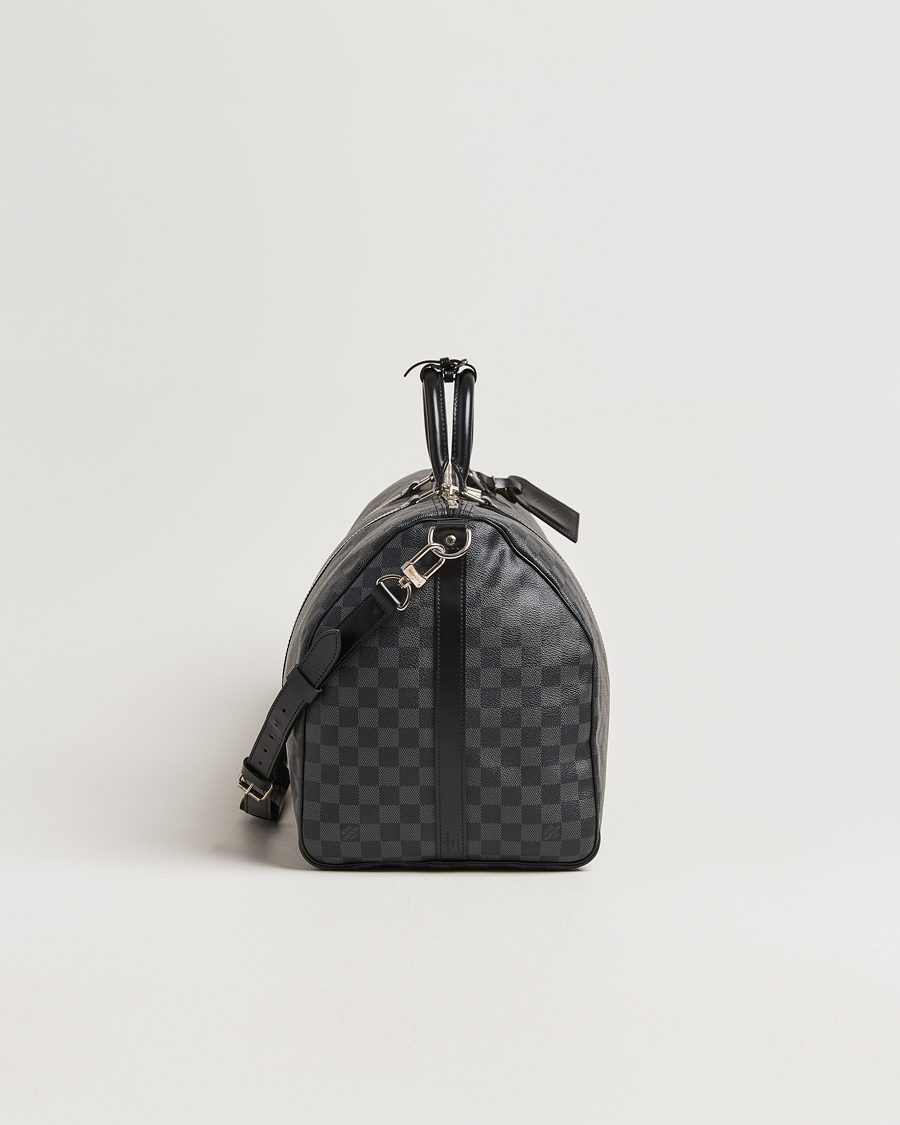 Herren | Pre-Owned & Vintage Bags | Louis Vuitton Pre-Owned | Keepall Bandouliére 55 Damier Graphite