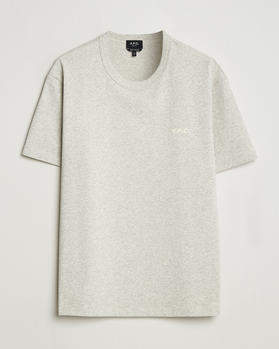 Herren | T-Shirts | A.P.C. | Boxy Fit Petit VPC T-Shirt Mastic Chine