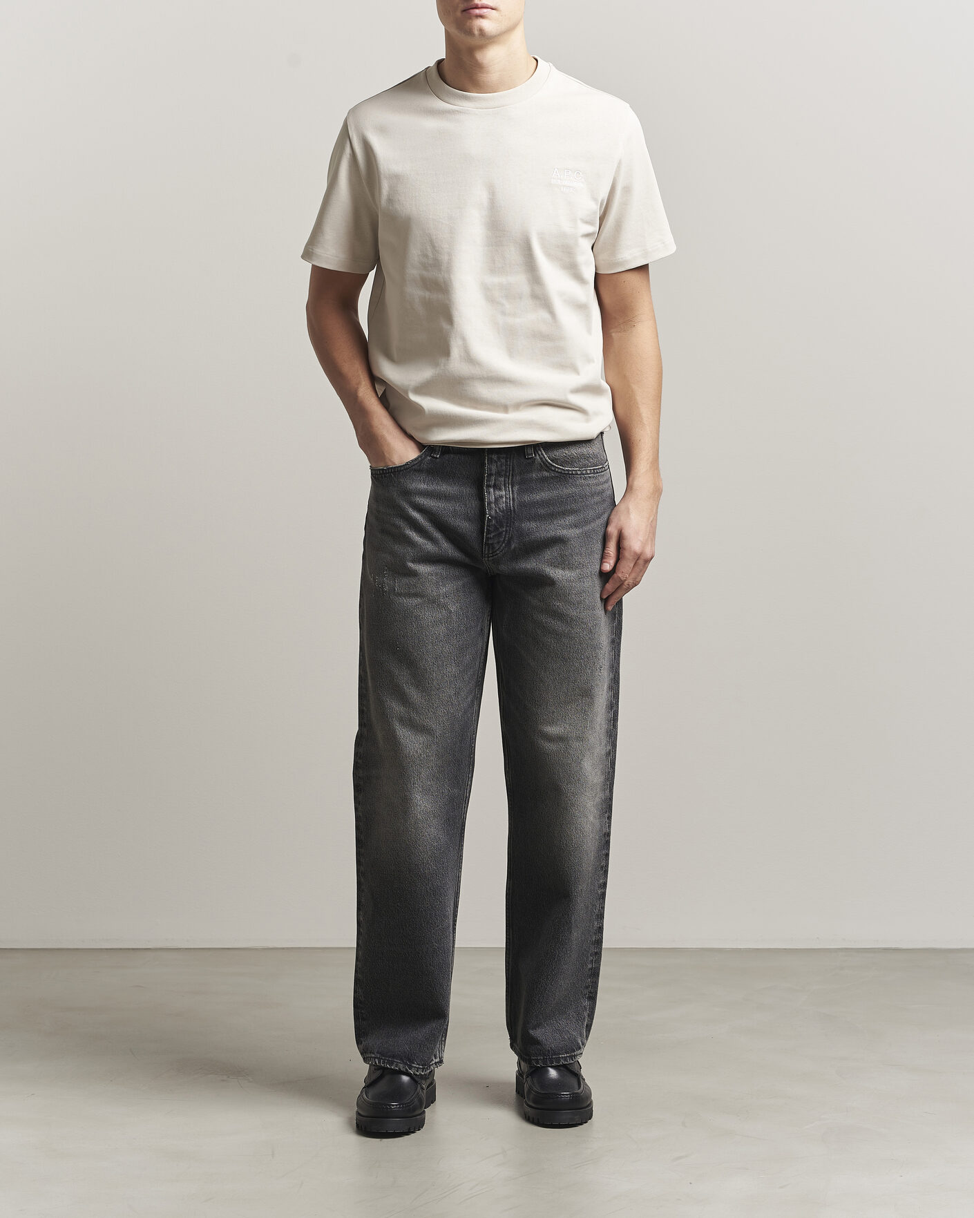 Herren | T-Shirts | A.P.C. | Rue Madame T-Shirt Mastic