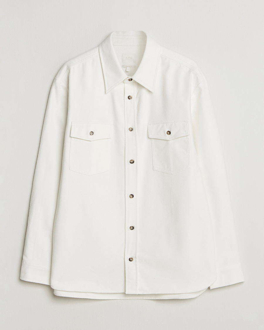 Herren | Hemden | A.P.C. | Brushed Cotton Overshirt White