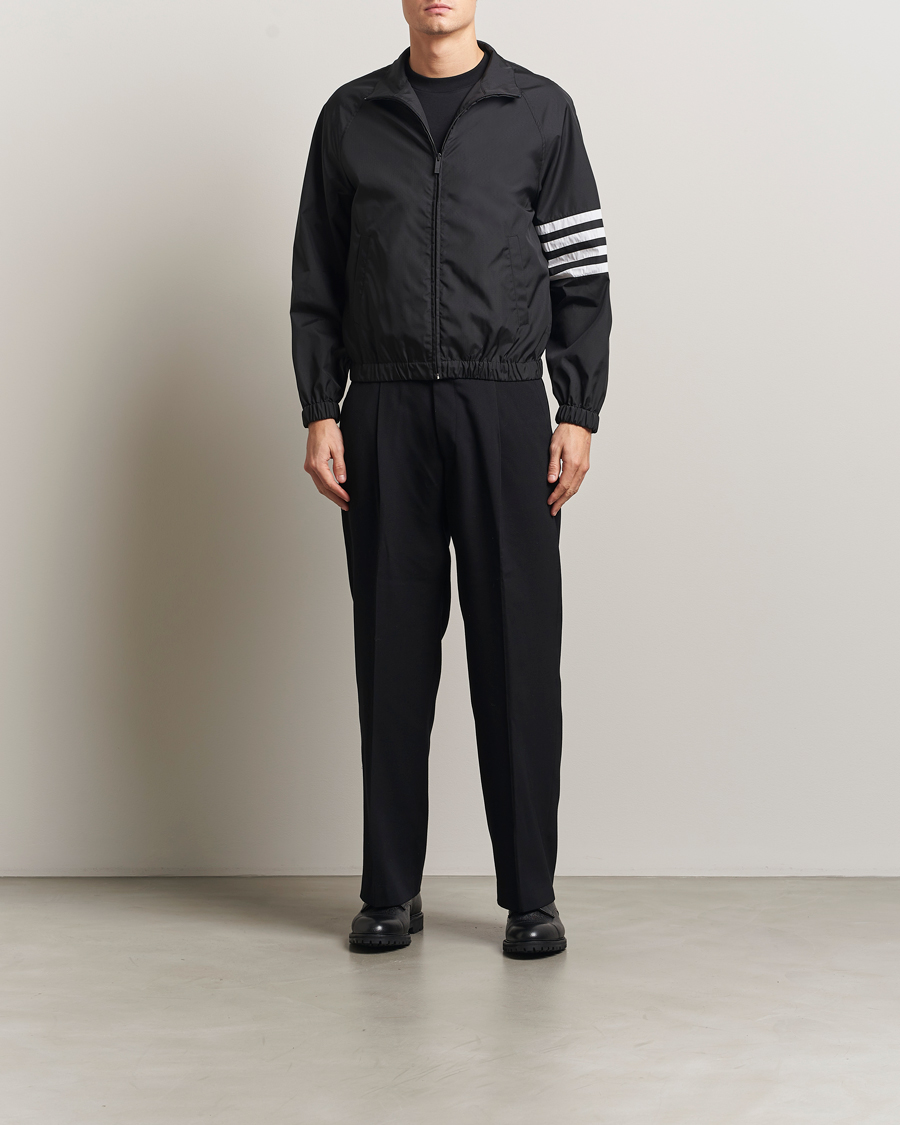 Herren | Jacken | Thom Browne | Raglan 4 Bar Nylon Jacket Black