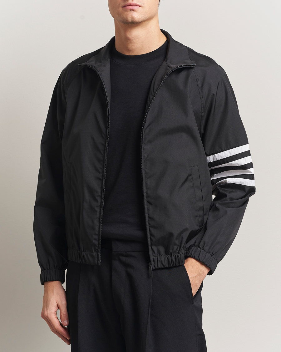 Herren | Jacken | Thom Browne | Raglan 4 Bar Nylon Jacket Black